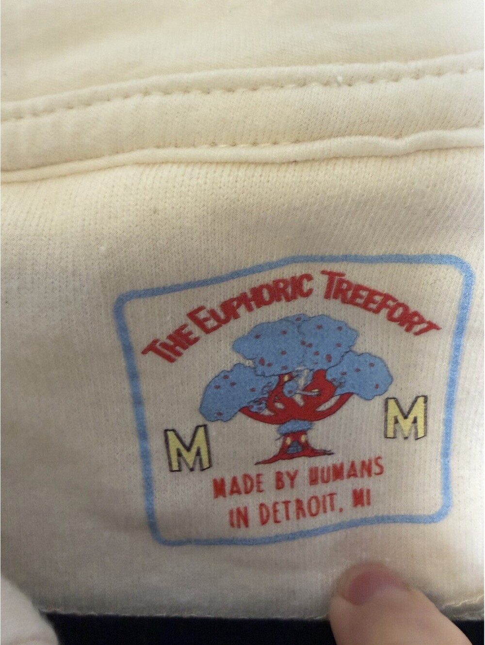 Rag Doll Treefort Graphic Hoodie By Euphoric Treefort Size Medium Retail $100 - Picture 5 of 6
